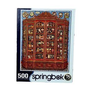 2🧩$18 Springbok 500 Piece Jigsaw Puzzle curio cabinet memories